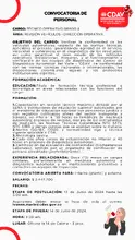 Convocatoria Personal CDAV