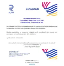 COMUNICADO RUNT