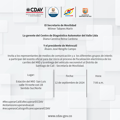 Fiscalización Electrónica Carriles del Mio y Entrega de Vehículo Necromóvil