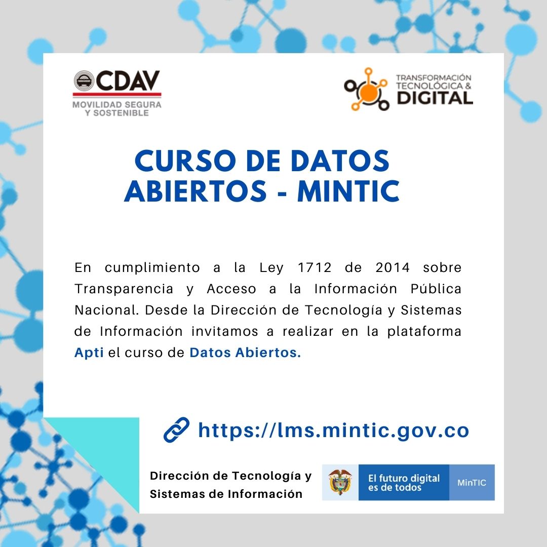 Curso de Datos Abiertos MINTIC